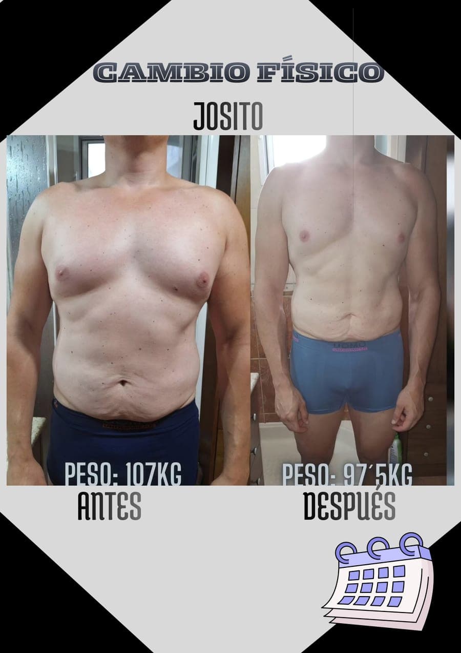 Transformación: Cambio físico · Josito — Alex Nutri&Health Orihuela